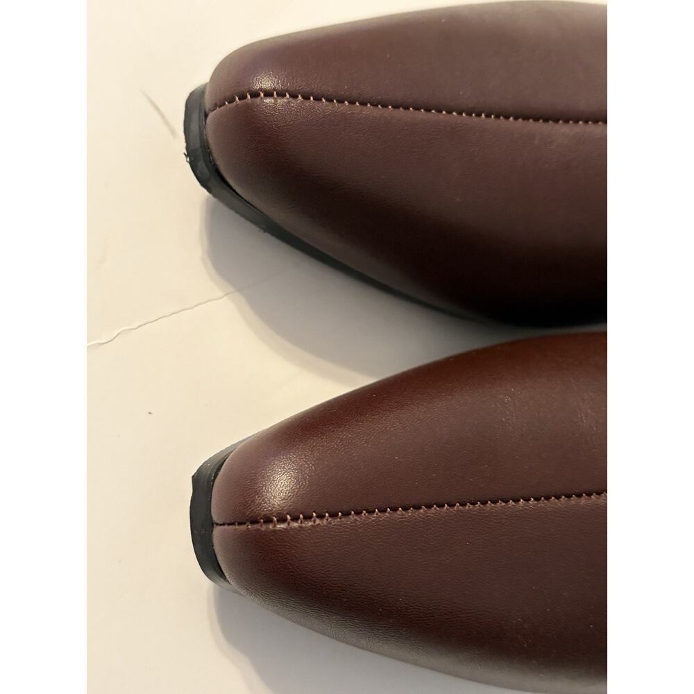 NEW Quince Women Italian Leather Kitten Heel Ankle Boot •6.5 Espresso Brown $164 - Picture 8 of 11